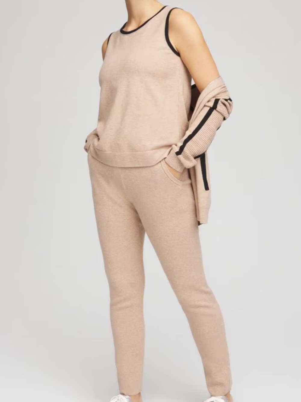 Zenergy Luxe 3 Piece Womens Ouffit Champagne Fizz Size 2 Large